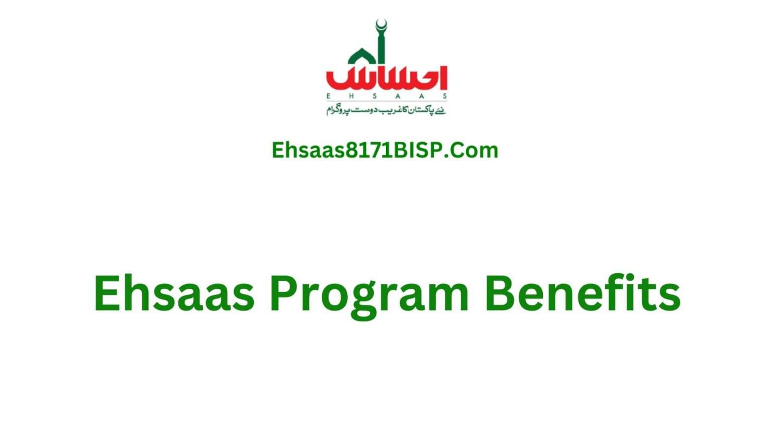 Ehsaas Program Benefits